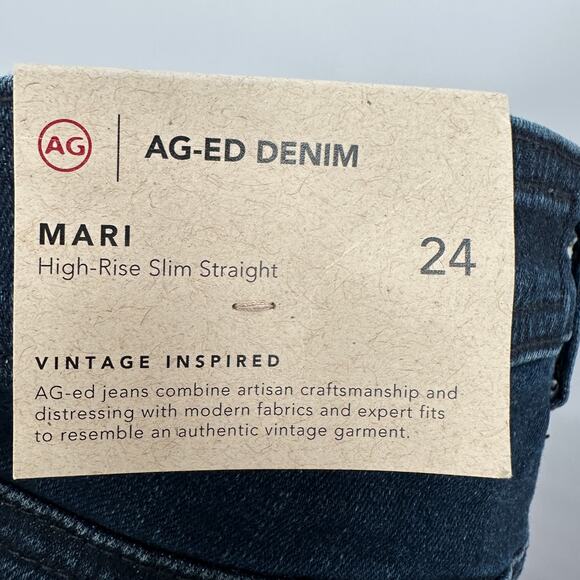 AG JEANS Mari High Rise Straight Denim Jean in 3 Years Highrise  // 00 - Picture 12 of 13